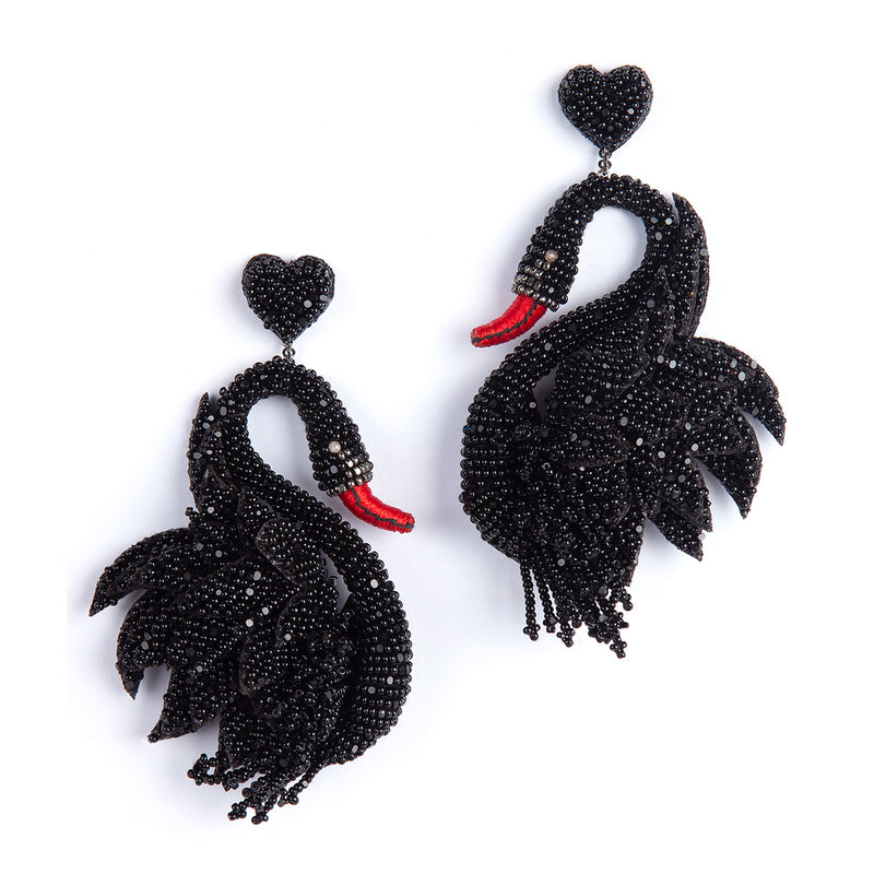 Swan Earrings