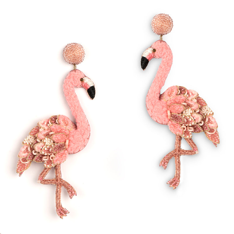 Pink Flamingo Earrings